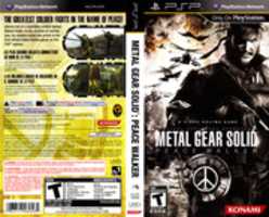 Free download Metal Gear Solid: Peace Walker [ULUS-10509] PSP Box Art free photo or picture to be edited with GIMP online image editor